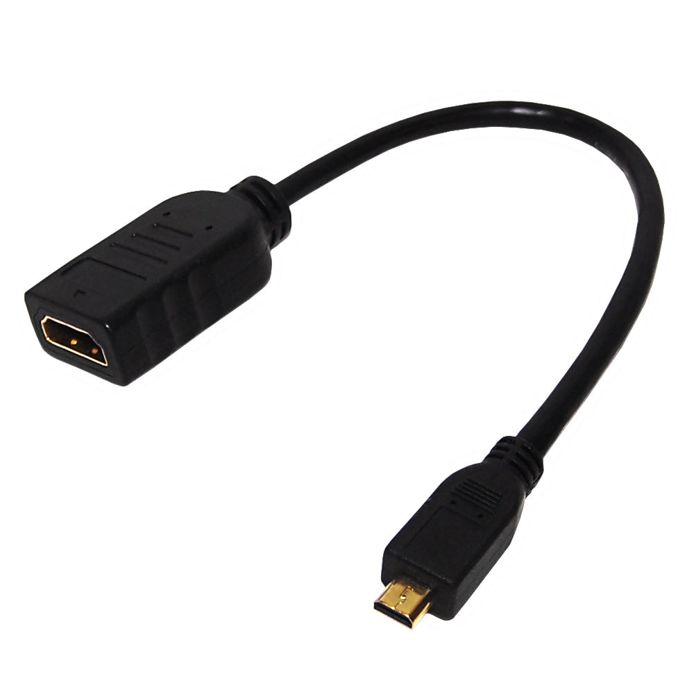 8 inch HDMI Female to Micro-HDMI Male High Speed with Ethernet Cable - CL2/FT4 34AWG – Generic – HDMI Cable
