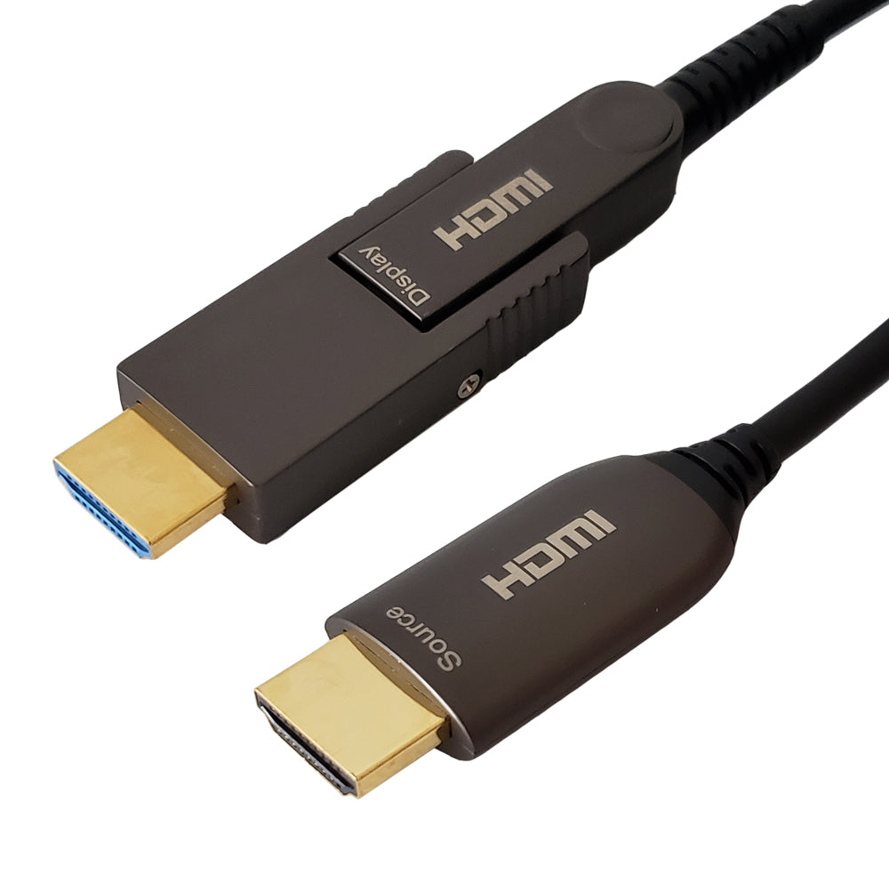 AOC 2.0 - Active Optical Cable - HDMI High Speed with Detachable Head - 4K@60Hz - 18Gbps - HDR Cable - CMP Plenum Rated – Generic – HDMI Cable