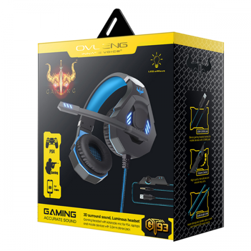 Ovleng GT97/GT93 USB+3.5" Gaming Headphone with Microphone – Headset & Mic (photo 2)