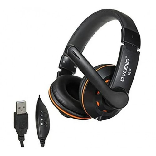 OVLENG Q5 USB Headphones with Mic – Headset & Mic
