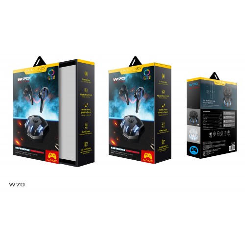 OVLENG W70 HiFi Sound No Delay Gaming Earphones Bluetooth In-ear Headphones – Headset & Mic (photo 2)