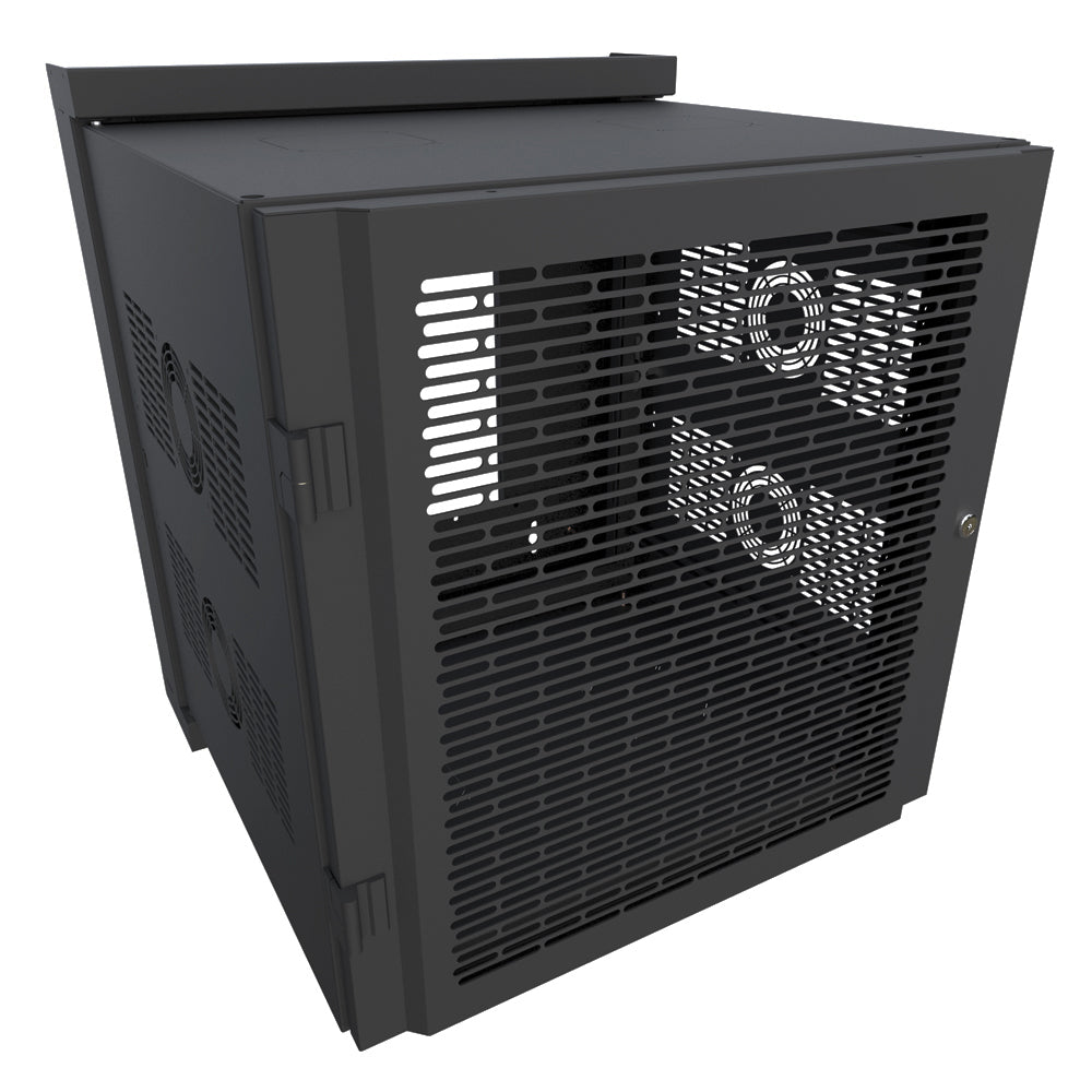 Hammond 12U Heavy Duty Wall Mount Swing-Out Cabinet 23.5 inch Usable Depth, Vented Door – Generic – Wall Mount Cabinets