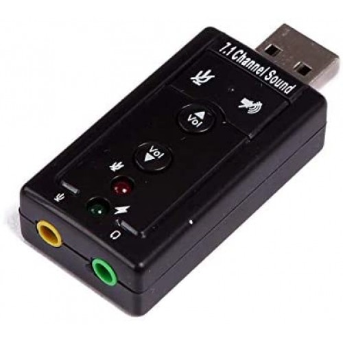 High Quality USB Sound Adapter 7.1 Channel – Generic