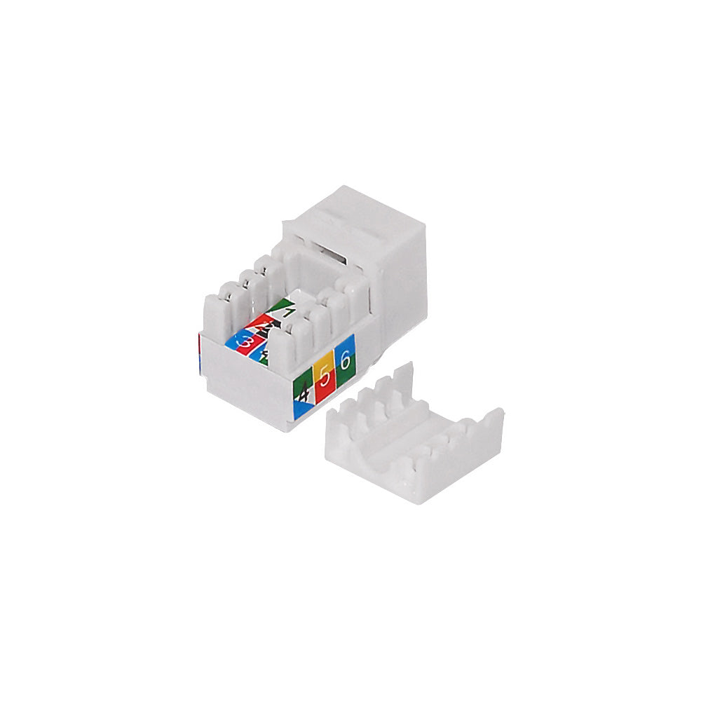 RJ12 Cat3 Slim Profile Jack, 110 Punch-Down – Generic – Wall Plate Inserts & Jacks (photo 4)