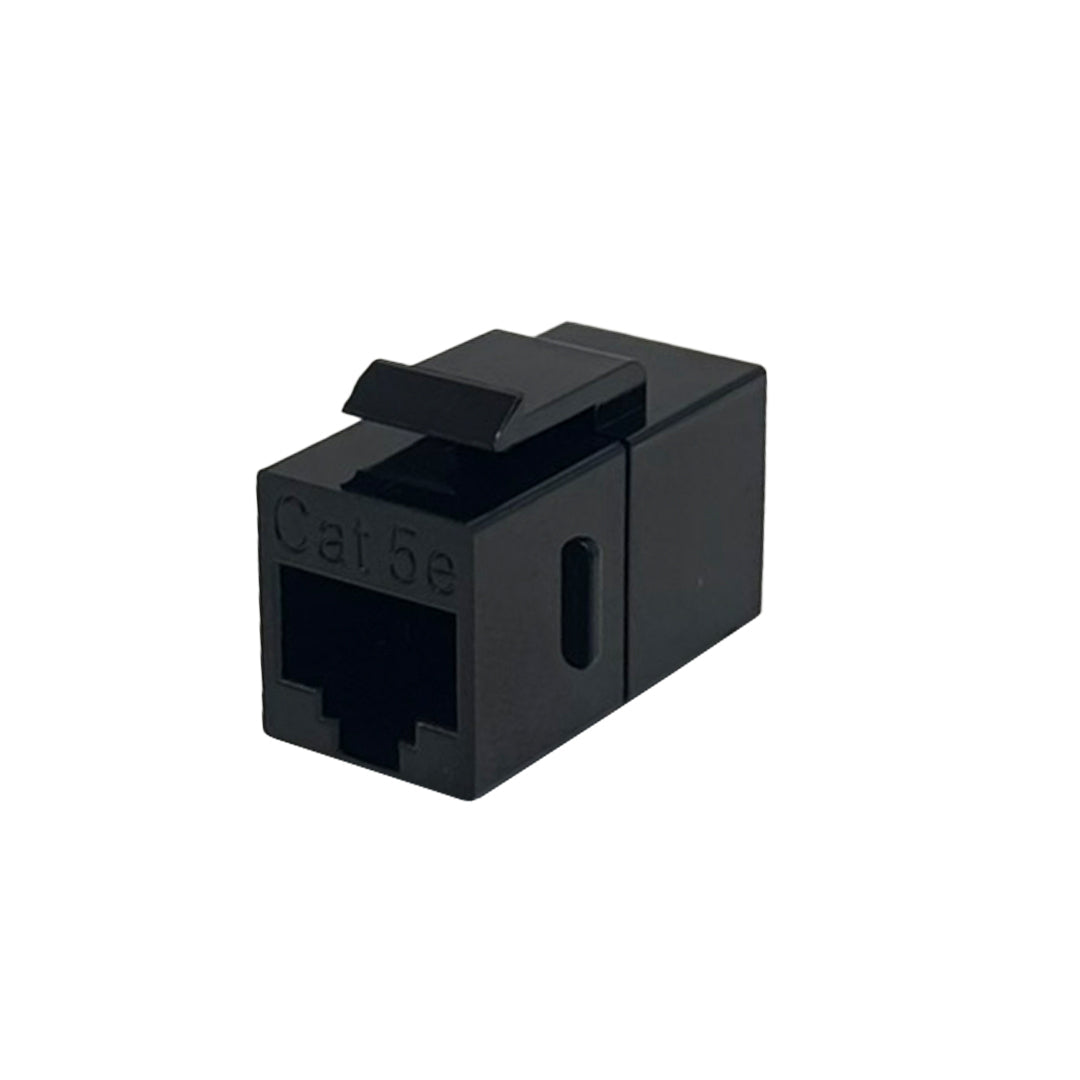 CAT5E RJ45 Female to Female Keystone Jack - Black – Generic – Wall Plate Inserts & Jacks (photo 2)