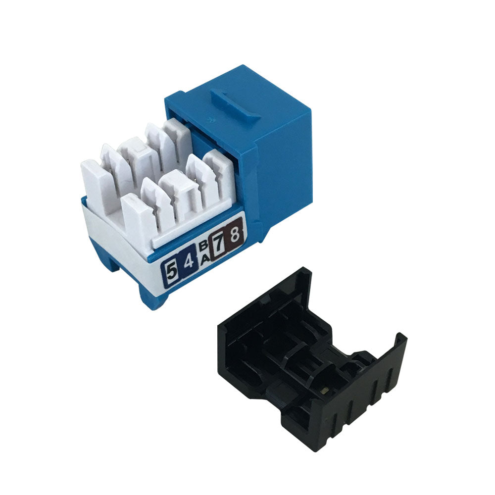 RJ45 Cat5e Slim Profile Jack, 110 Punch-Down – Generic – Wall Plate Inserts & Jacks (photo 4)