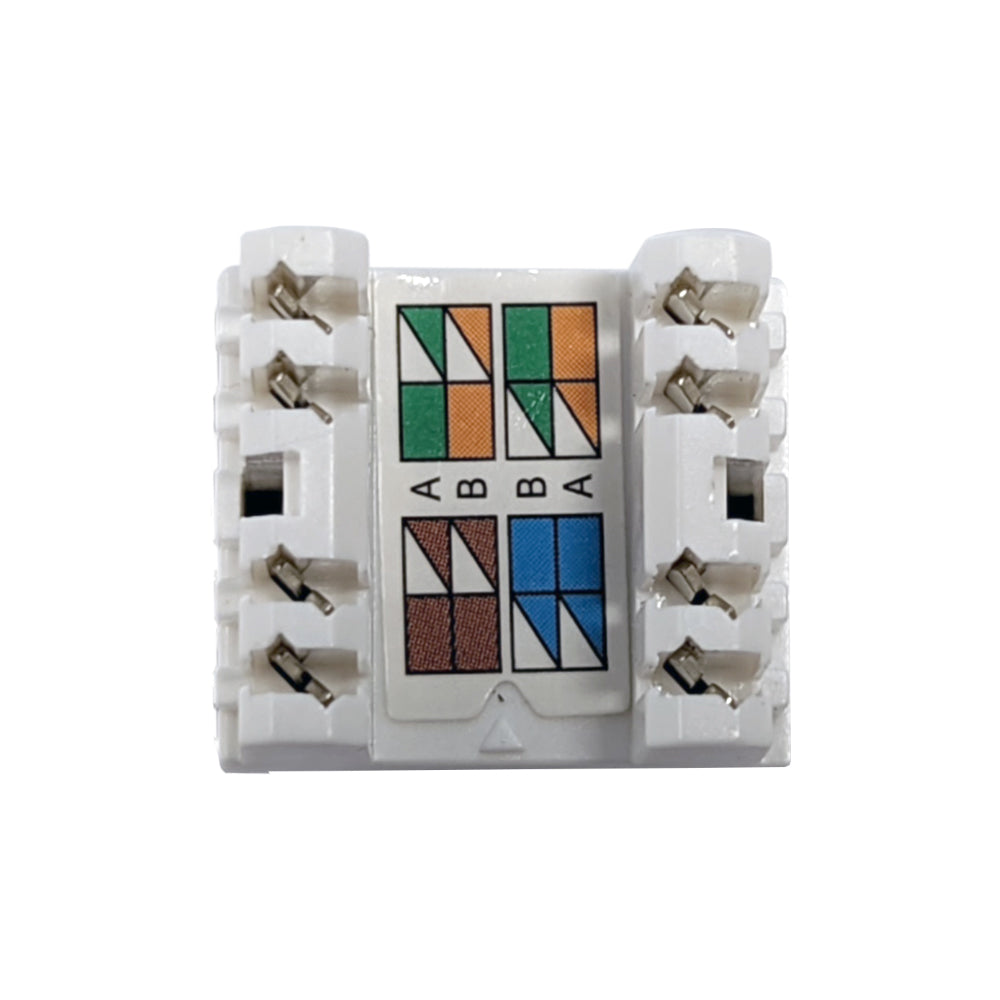 RJ45 Cat5e Slim Profile 180 Degree Jack, 110 Punch-Down – Generic – Wall Plate Inserts & Jacks (photo 3)