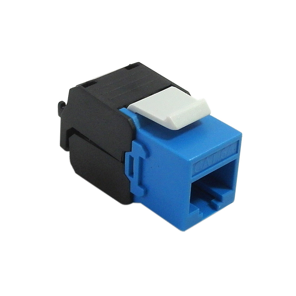 RJ45 Cat6a Slim Profile 180 Degree Jack, 110 Punch-Down Style or Tool-Less – Generic – Wall Plate Inserts & Jacks (photo 5)