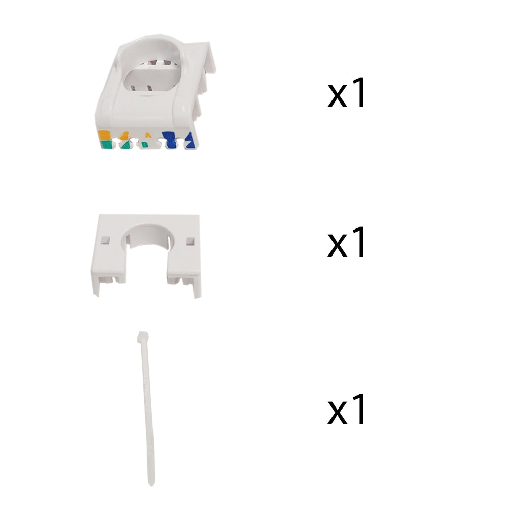 RJ45 Cat6a Slim Profile Jack, 110 Punch/Tool-Less, Shielded - Stainless Steel – Generic – Wall Plate Inserts & Jacks (photo 3)