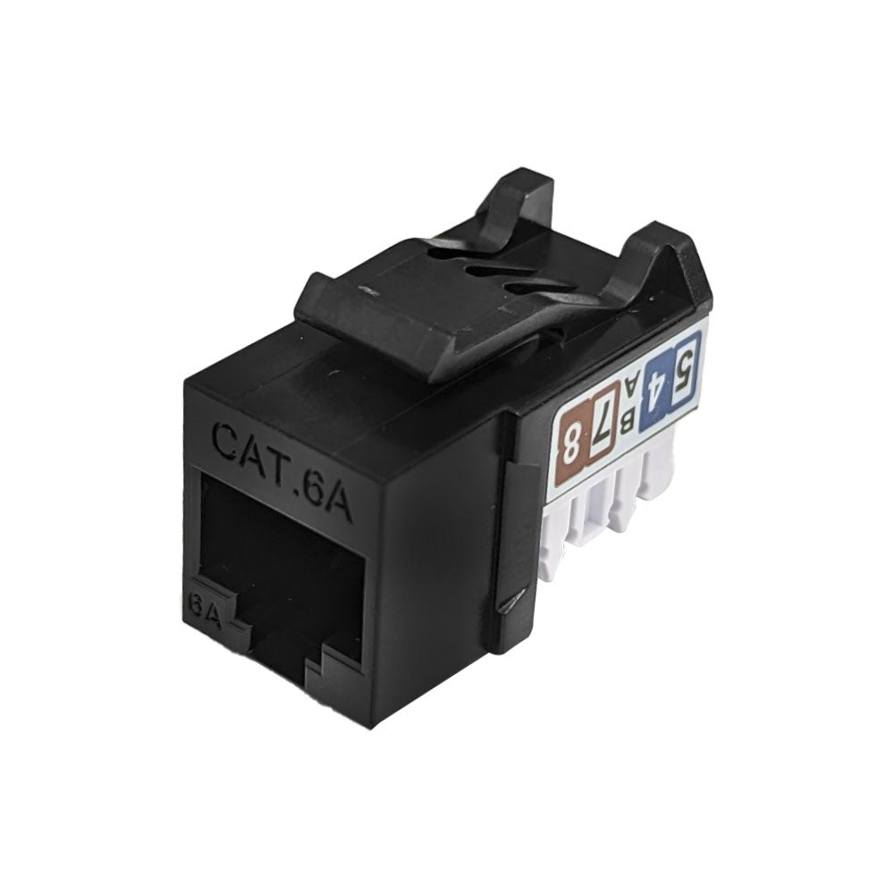 RJ45 Cat6a Slim Profile Jack, 110 Punch-Down – Generic