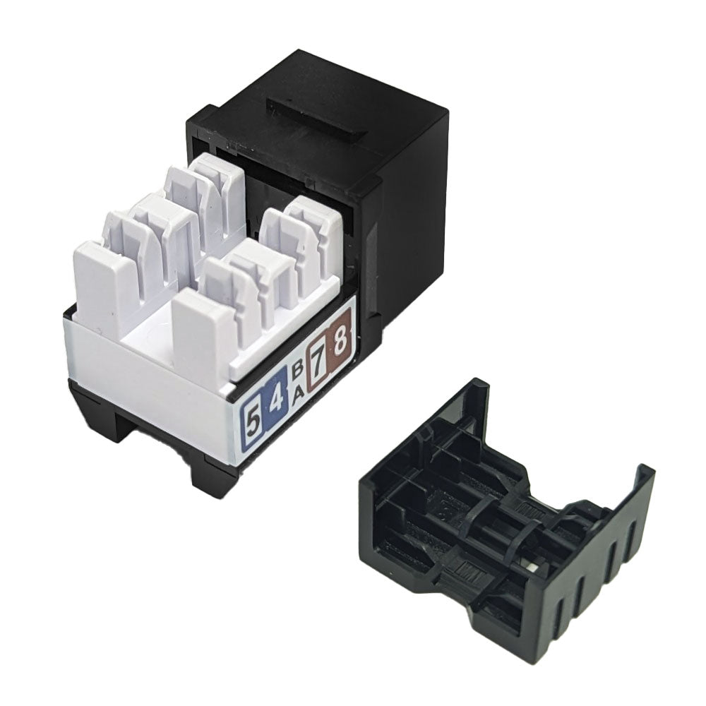 RJ45 Cat6a Slim Profile Jack, 110 Punch-Down – Generic – Wall Plate Inserts & Jacks (photo 2)