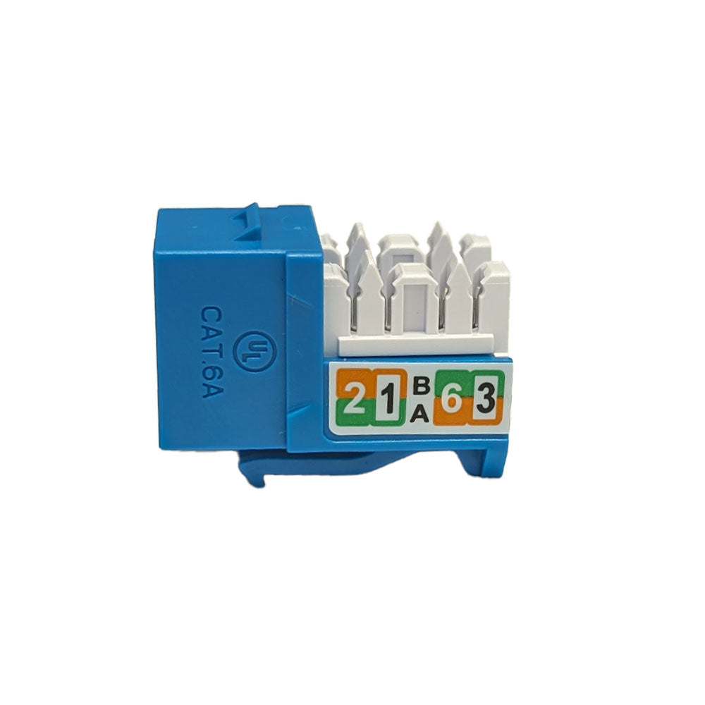 RJ45 Cat6a Slim Profile Jack, 110 Punch-Down – Generic – Wall Plate Inserts & Jacks (photo 6)