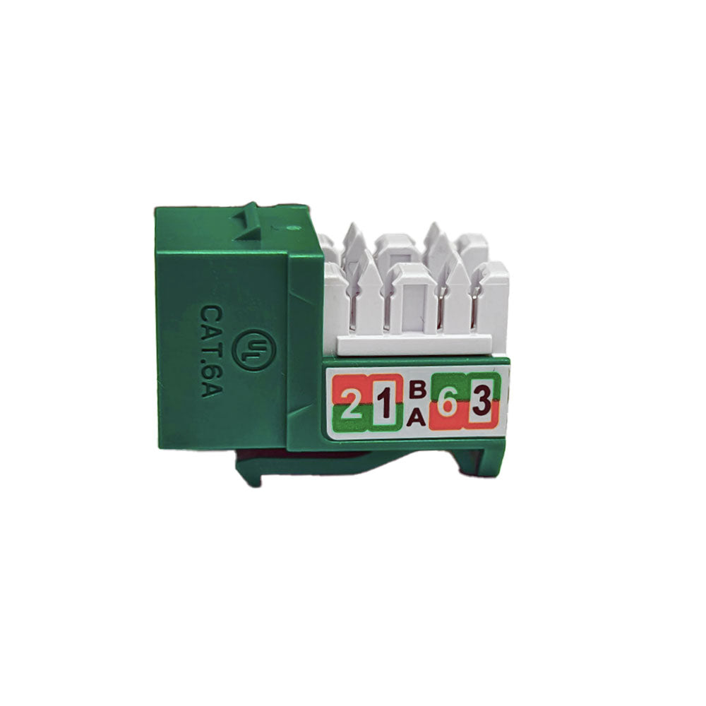 RJ45 Cat6a Slim Profile Jack, 110 Punch-Down – Generic – Wall Plate Inserts & Jacks (photo 9)