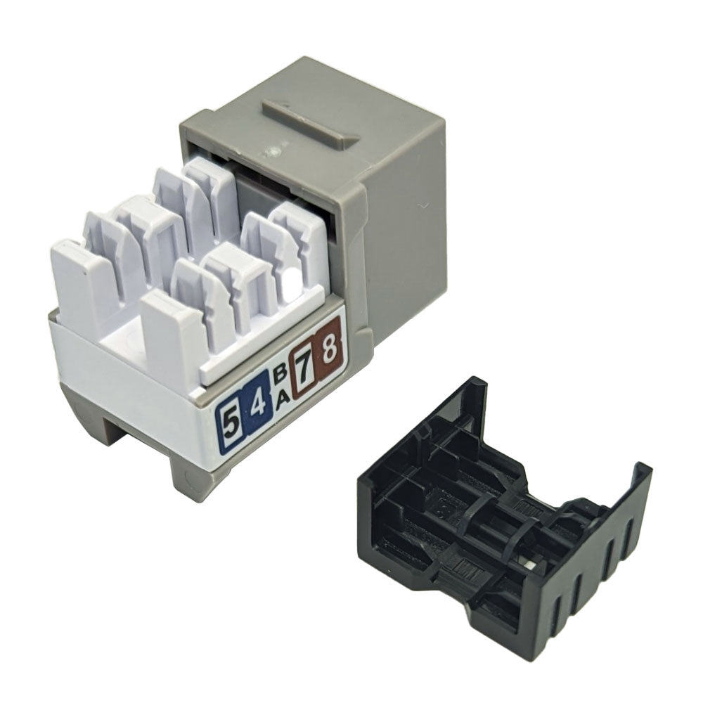 RJ45 Cat6a Slim Profile Jack, 110 Punch-Down – Generic – Wall Plate Inserts & Jacks (photo 11)