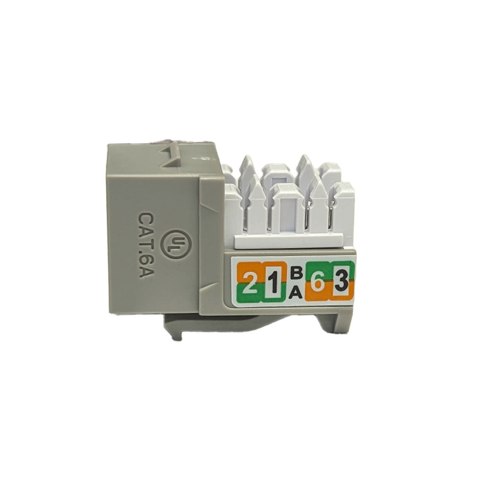 RJ45 Cat6a Slim Profile Jack, 110 Punch-Down – Generic – Wall Plate Inserts & Jacks (photo 12)