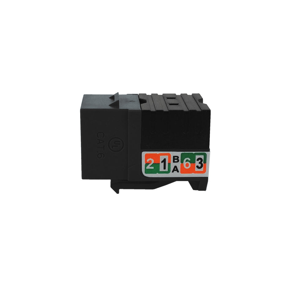 RJ45 Cat6 Slim Profile Jack, 110 Punch-Down – Generic – Wall Plate Inserts & Jacks (photo 3)