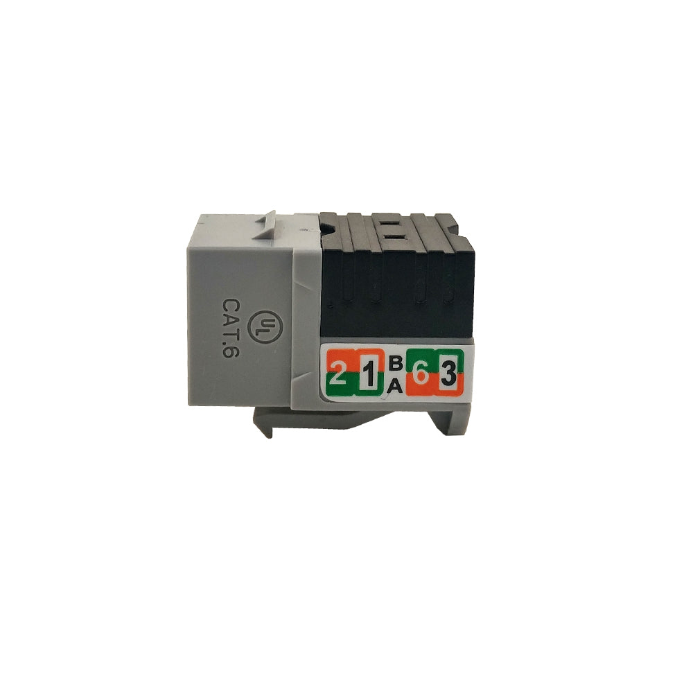 RJ45 Cat6 Slim Profile Jack, 110 Punch-Down – Generic – Wall Plate Inserts & Jacks (photo 12)