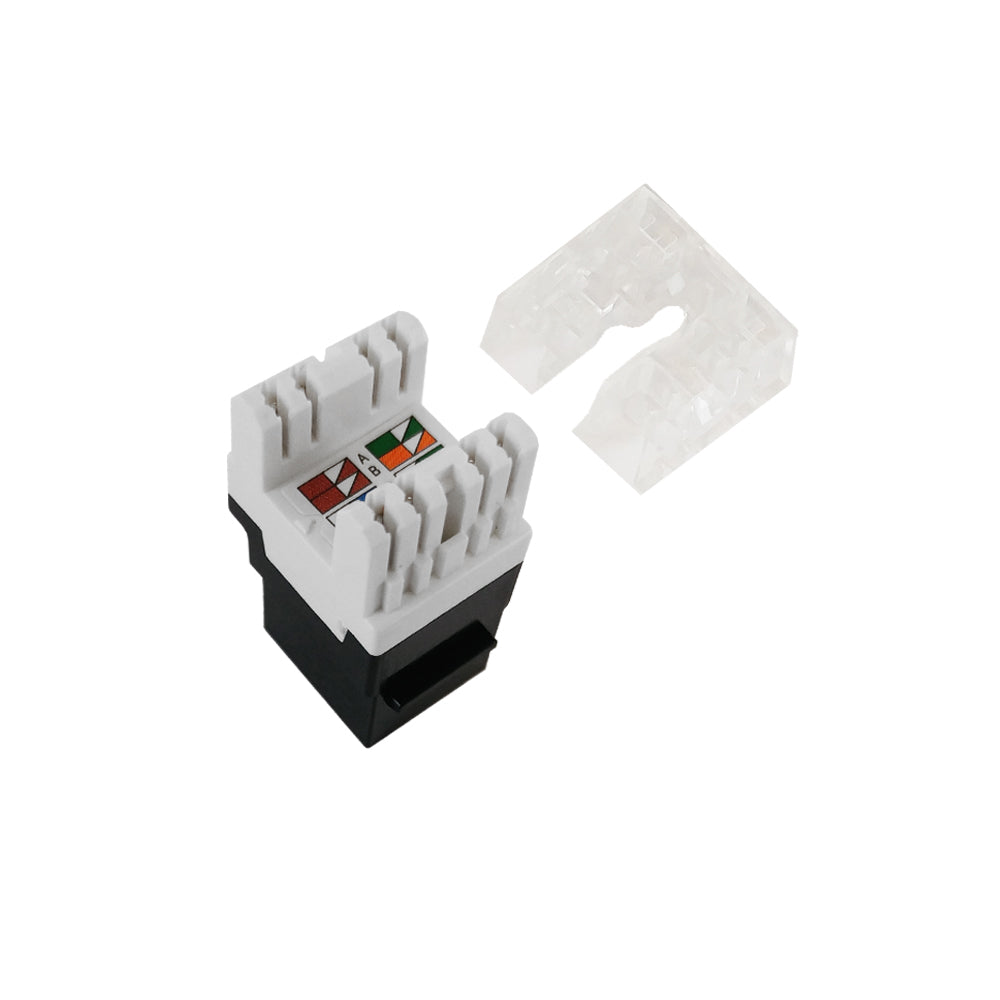 RJ45 Cat6 Slim Profile 180 Degree Jack, 110 Punch-Down – Generic – Wall Plate Inserts & Jacks (photo 2)