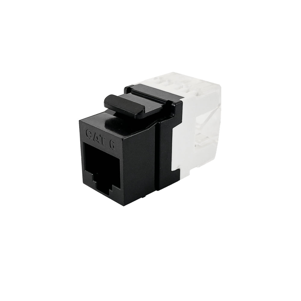 RJ45 Cat6 Slim Profile 180 Degree Jack, 110 Punch-Down – Generic
