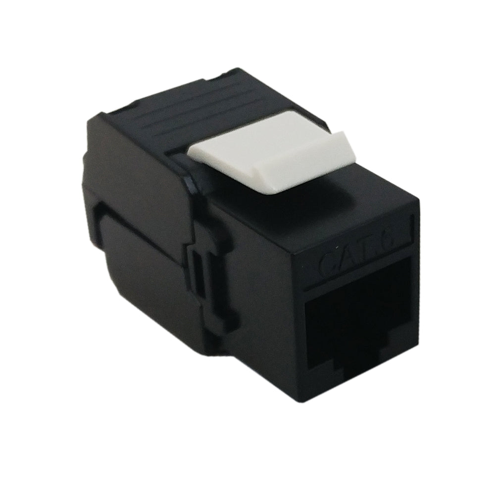 RJ45 Cat6 Slim Profile 180 Degree Jack, 110 Punch-Down or Tool-Less – Generic