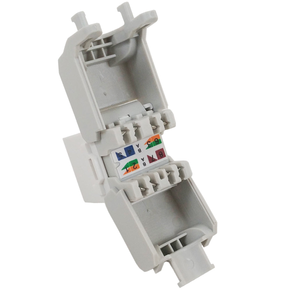 RJ45 Cat6 Slim Profile 180 Degree Jack, 110 Punch-Down or Tool-Less – Generic – Wall Plate Inserts & Jacks (photo 12)