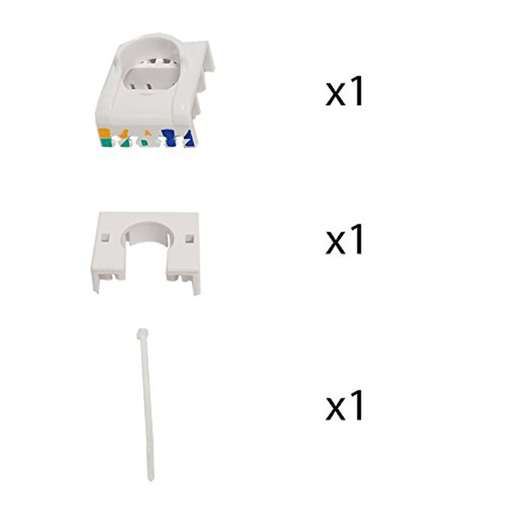 RJ45 Cat6 Slim Profile 180 Degree Jack, 110 Punch-Down or Tool-Less – Generic – Wall Plate Inserts & Jacks (photo 6)