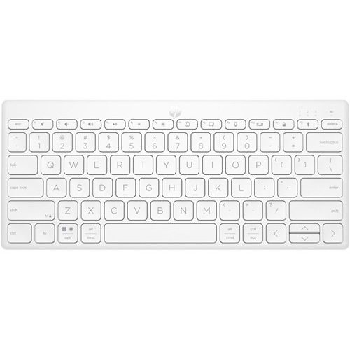 HP 350 Compact Multi-Device Bluetooth Keyboard, White