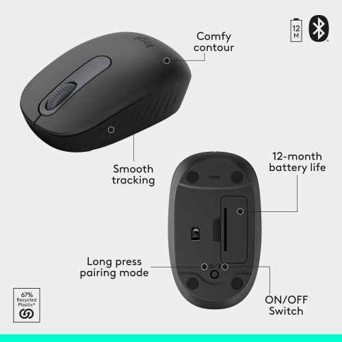 Logitech MK250 Compact Bluetooth Wireless Mouse & Keyboard Combo - Graphite/Black – Wireless Combo (photo 3)