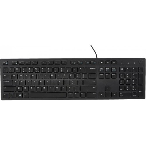 Dell KB216 USB Keyboard, Black, New