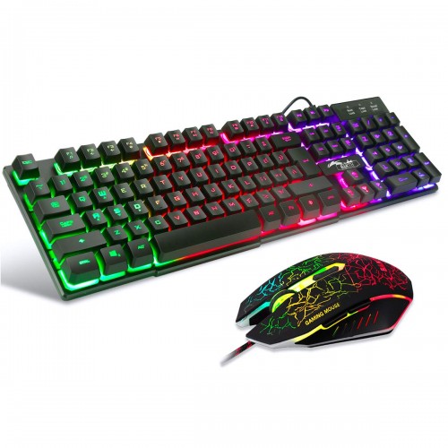 K13 Backlit USB Gaming Keyboard and Mouse Combo, New – Generic