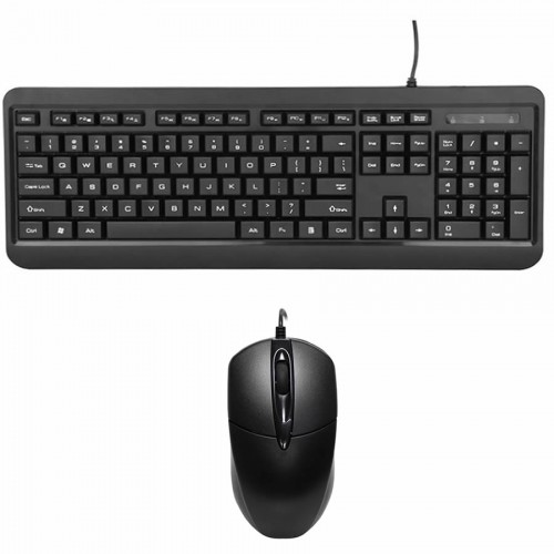 Top Sync MK220 USB Keyboard and Mouse Combo, Black, New
