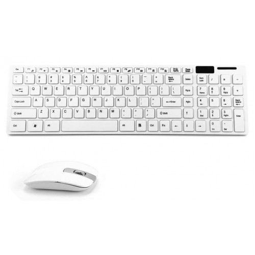 Ultra-Thin Wireless Combo with KB Cover, White, New