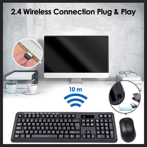 HK6800 Wireless Gaming Keyboard and Mouse Combo – Generic – Wireless Combo (photo 2)