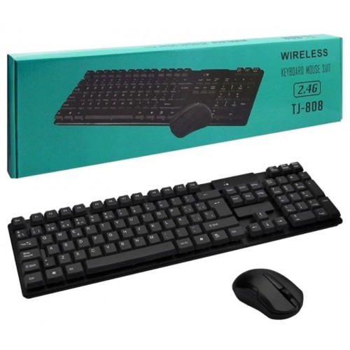 TJ808 Wireless Keyboard and Mouse Combo, New – Generic – Wireless Combo
