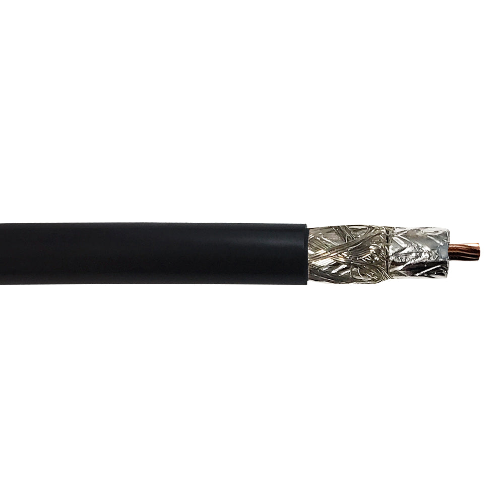 1000ft RF-240 Flexible Bulk Cable 90% TC Braid + Foil - Black – Generic