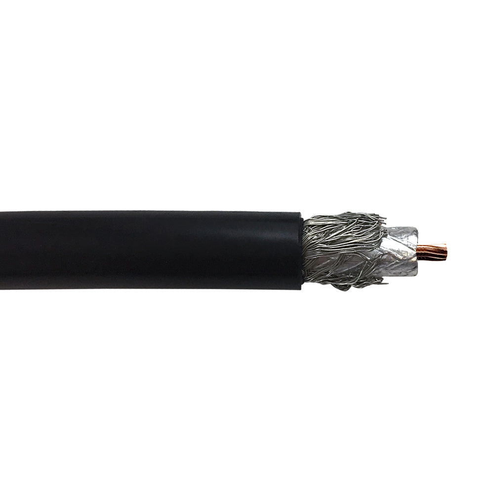 1000ft RF-400 Flexible Bulk Cable 90% TC Braid + Foil - Black – Generic