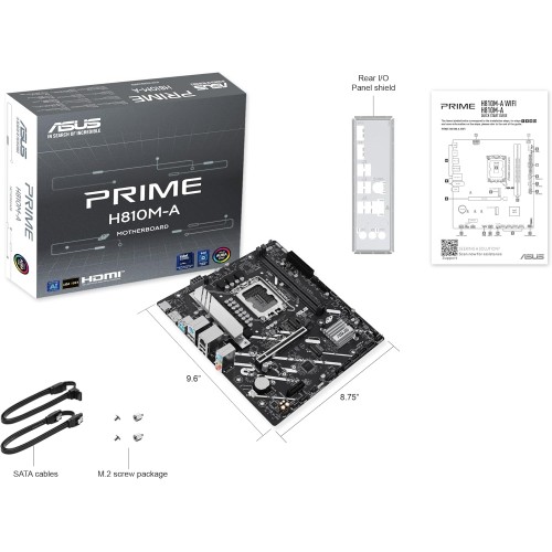 Asus Prime H810M-E-CSM LGA1851 DDR5 Motherboard, New (photo 3)