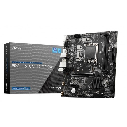 (LGA1700) MSI PRO H610M-G (No WiFi) DDR4 LGA1700 MicroATX Mainboard – Motherboard