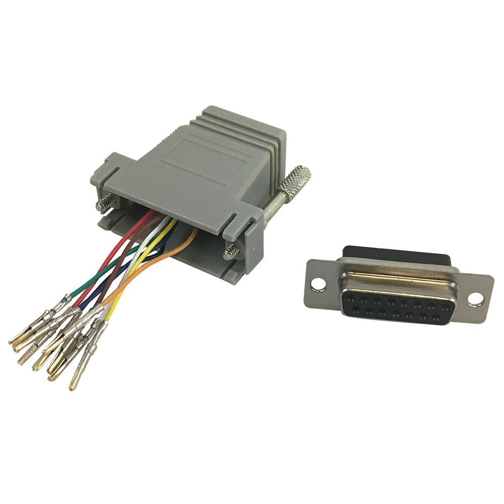 RJ45 Female to DB15 Female Modular Adapter – Generic