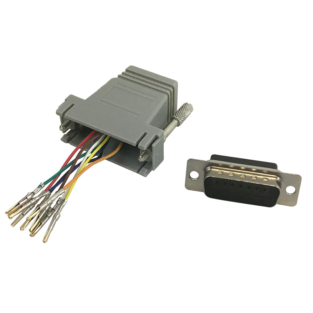 RJ45 Female to DB15 Male Modular Adapter – Generic