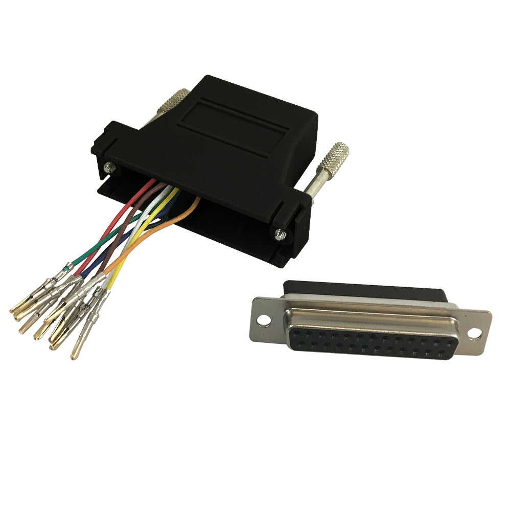 RJ45 Female to DB25 Female Modular Adapter - Black – Generic