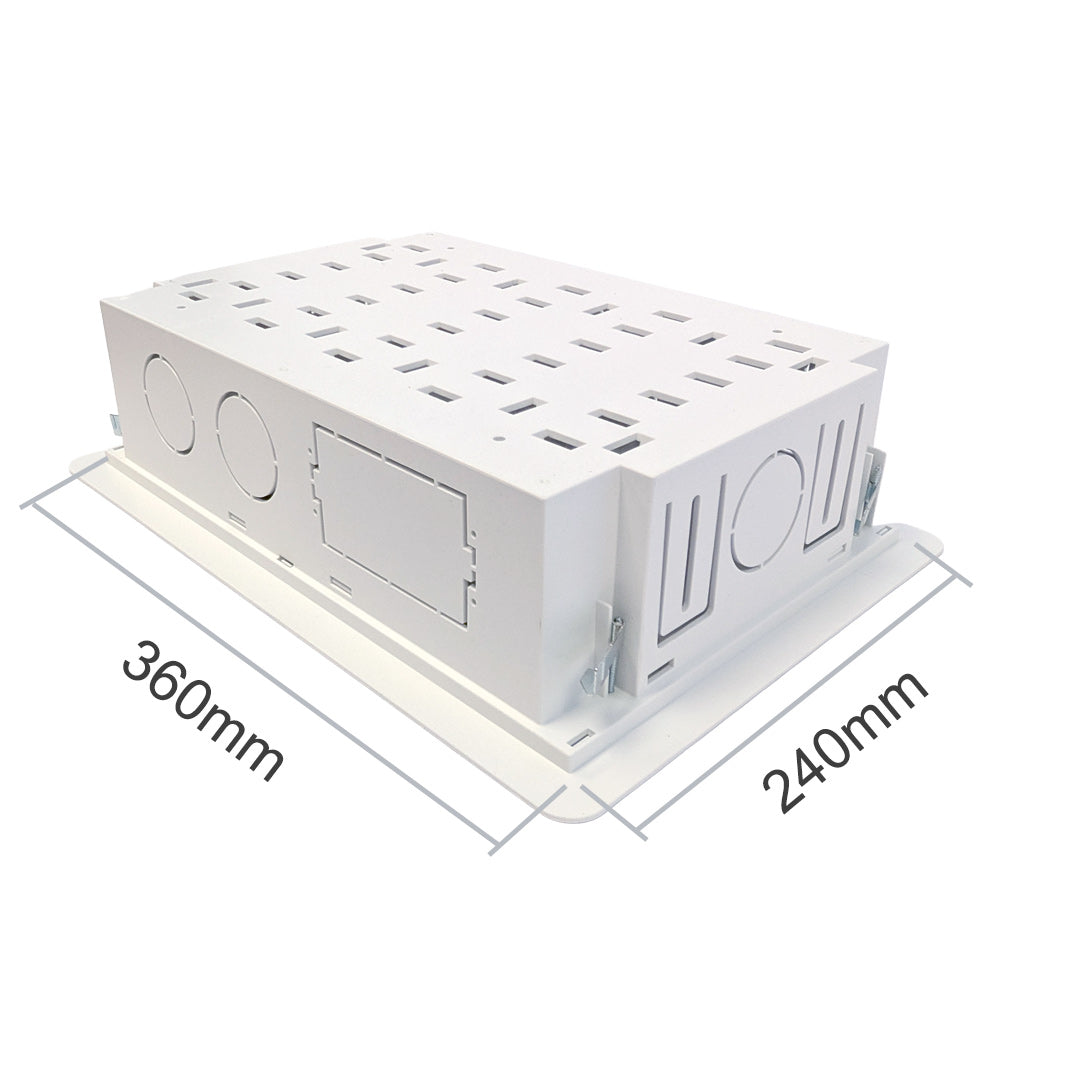 In-wall Media Enclosure Box with Cover 15.7" x 10.9" x 3.9" - One Device Holder - White – Generic – Enclosure Boxes (photo 6)