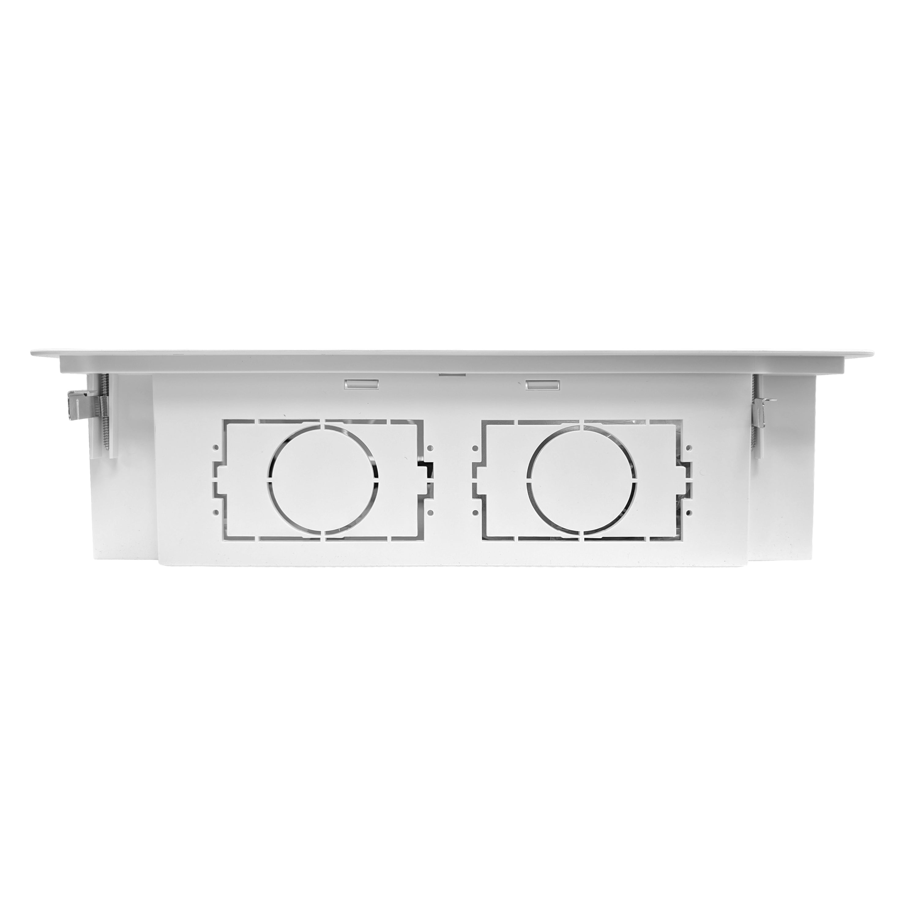 In-wall Media Enclosure Box with Cover 19.7" x 15.2" x 3.9" - Two Device Holders - White – Generic – Enclosure Boxes (photo 2)