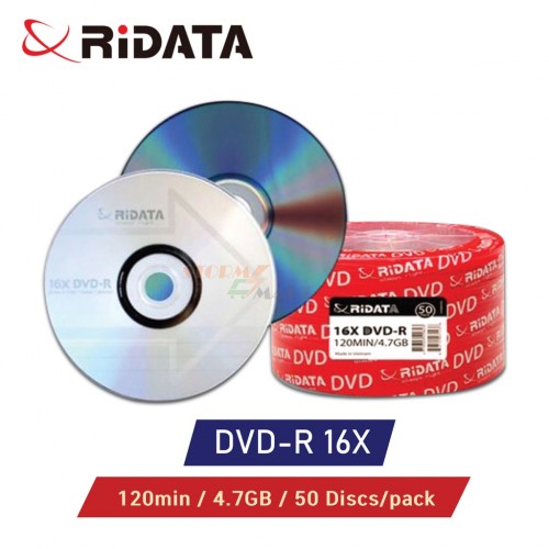 RiDATA 16x DVD-R 50pcs/Spindle (Logo) – Media (CD/DVD)