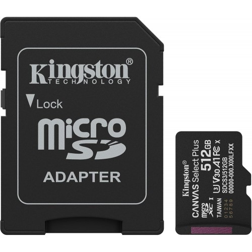 Kingston MicroSD SDCS3/512GB Class10 150MB/s Read, UHS-I – Micro SD Card (photo 2)