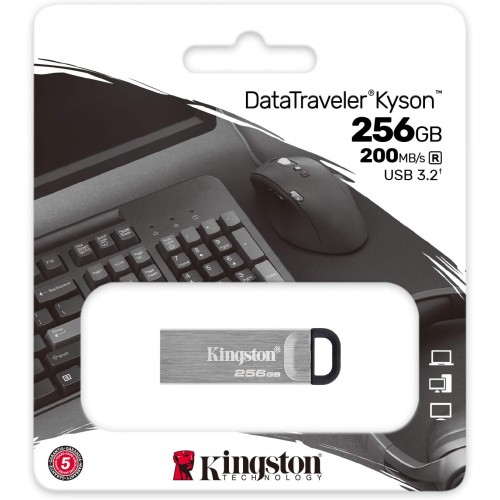 Kingston USB 3.2 Flash Drive DTKN/256GB (Metal) – USB Memory Stick