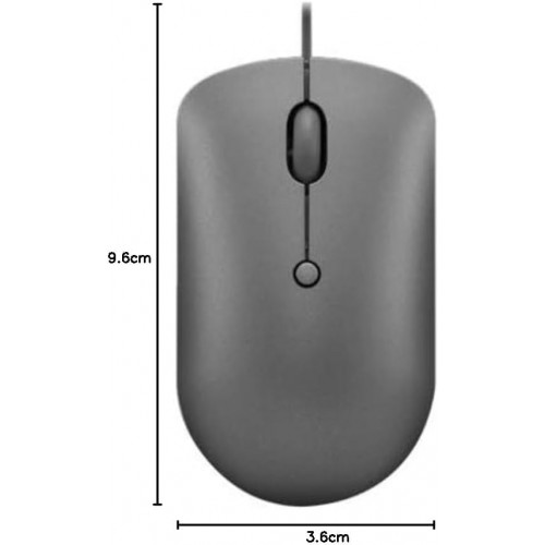Lenovo 540 USB-C Wired Compact Mouse - Storm Grey – Wired Mouse (photo 2)