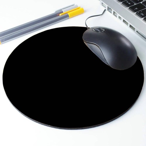 P50 Silicon Round Mouse Pad, Black – Generic