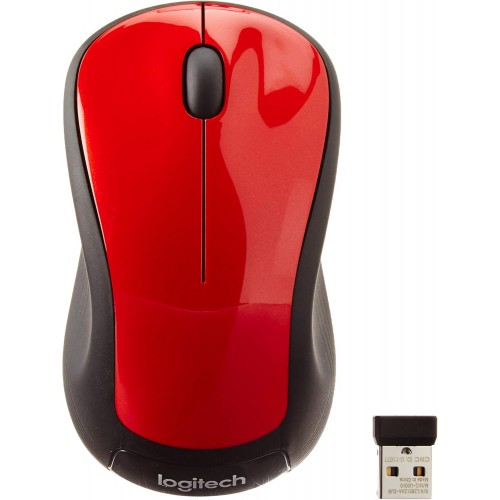 (Poly Bag Refurb) Logitech M310 Full Size Wireless Mouse, Red – Refurbished
