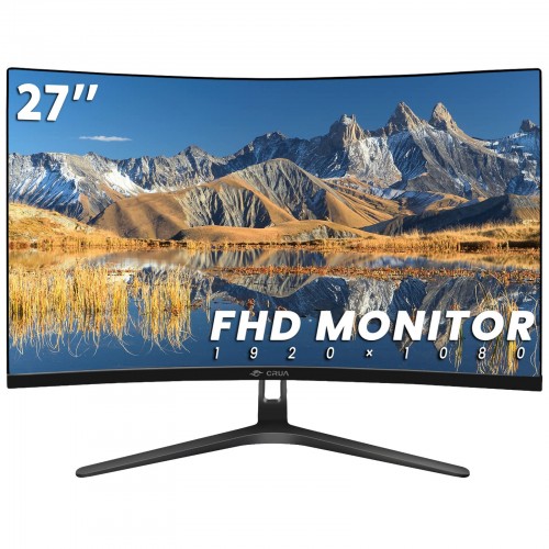 CRUA CR270BM-C 27" FHD 100Hz Monitor, Curved – New Monitor